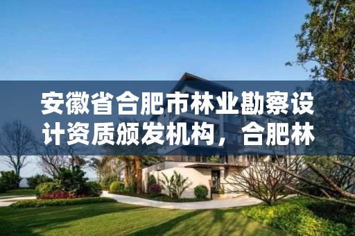 安徽省合肥市林业勘察设计资质颁发机构，合肥林业调查规划院