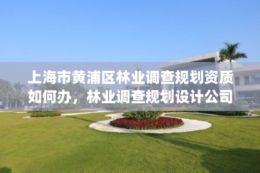 上海市黄浦区林业调查规划资质如何办，林业调查规划设计公司
