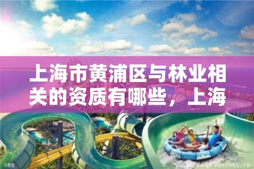 上海市黄浦区与林业相关的资质有哪些，上海林业部门