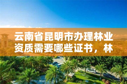 云南省昆明市办理林业资质需要哪些证书，林业资质如何申请办理