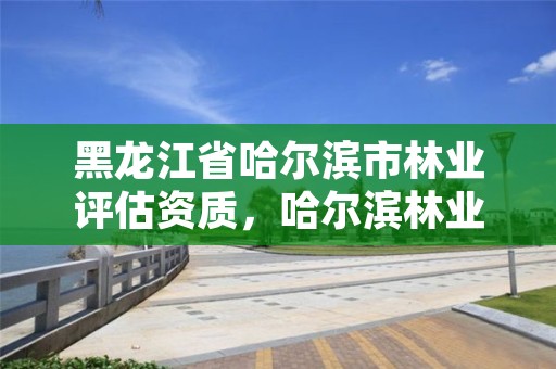黑龙江省哈尔滨市林业评估资质，哈尔滨林业总局