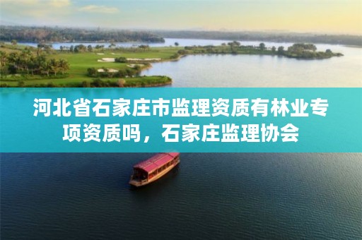 河北省石家庄市监理资质有林业专项资质吗，石家庄监理协会