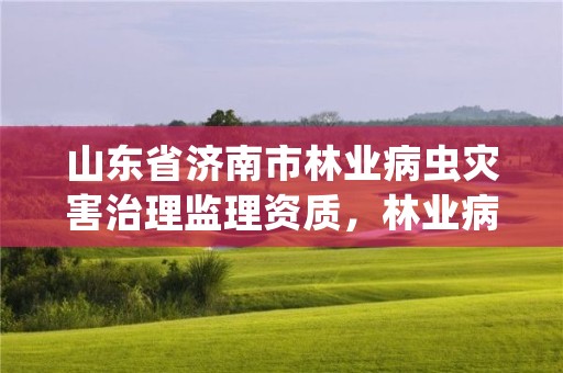 山东省济南市林业病虫灾害治理监理资质，林业病虫害监测系统