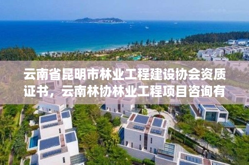 云南省昆明市林业工程建设协会资质证书，云南林协林业工程项目咨询有限公司