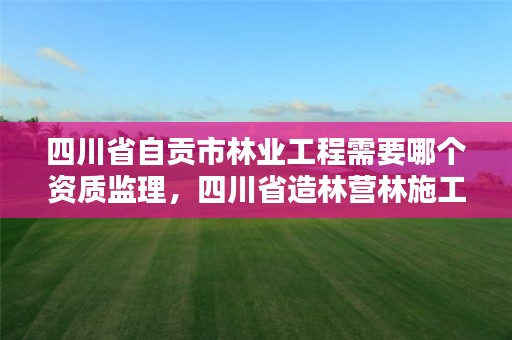 四川省自贡市林业工程需要哪个资质监理，四川省造林营林施工资质