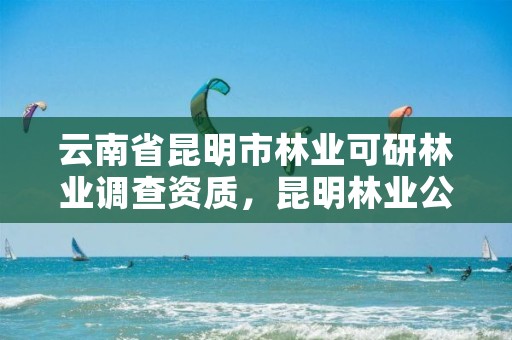 云南省昆明市林业可研林业调查资质，昆明林业公司