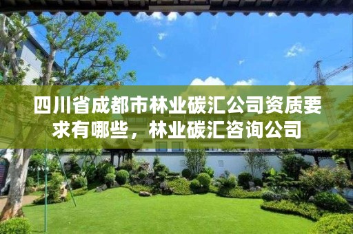 四川省成都市林业碳汇公司资质要求有哪些，林业碳汇咨询公司