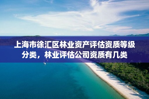 上海市徐汇区林业资产评估资质等级分类，林业评估公司资质有几类