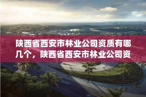 陕西省西安市林业公司资质有哪几个，陕西省西安市林业公司资质有哪几个级别
