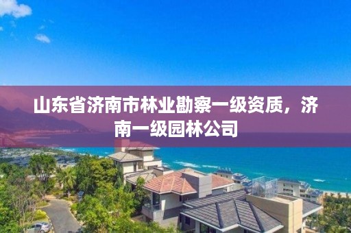 山东省济南市林业勘察一级资质，济南一级园林公司