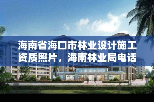 海南省海口市林业设计施工资质照片,海南林业局电话号码