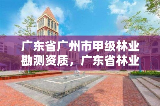 广东省广州市甲级林业勘测资质,广东省林业规划设计公司