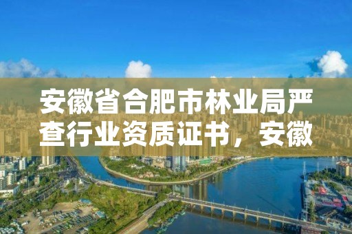 安徽省合肥市林业局严查行业资质证书，安徽省林业局在合肥市哪个区
