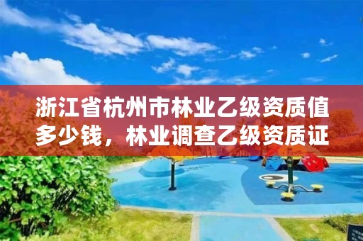 浙江省杭州市林业乙级资质值多少钱,林业调查乙级资质证书