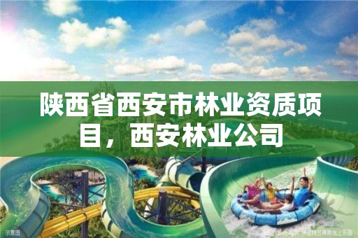 陕西省西安市林业资质项目，西安林业公司
