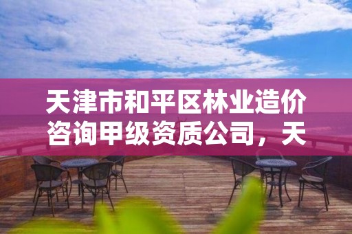 天津市和平区林业造价咨询甲级资质公司，天津市和平区林业造价咨询甲级资质公司名单