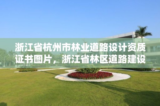 浙江省杭州市林业道路设计资质证书图片,浙江省林区道路建设技术指南