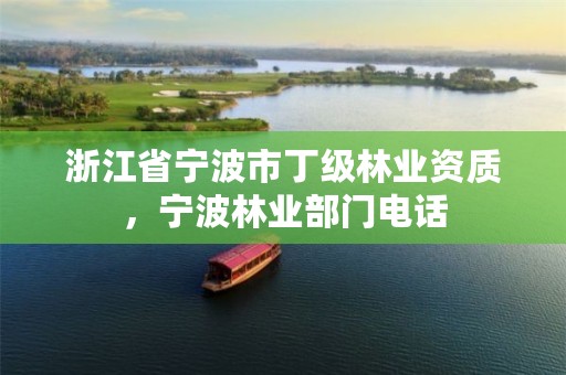 浙江省宁波市丁级林业资质,宁波林业部门电话