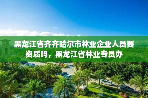 黑龙江省齐齐哈尔市林业企业人员要资质吗，黑龙江省林业专员办