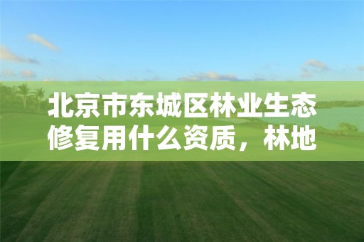 北京市东城区林业生态修复用什么资质,林地生态修复