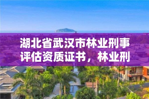 湖北省武汉市林业刑事评估资质证书，林业刑事案件鉴定资质