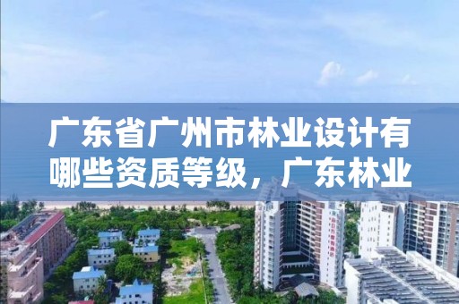 广东省广州市林业设计有哪些资质等级,广东林业调查规划设计资质