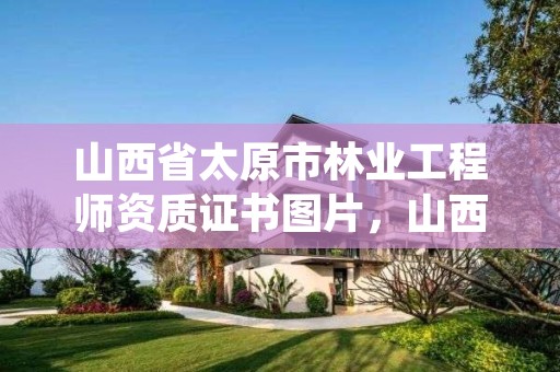 山西省太原市林业工程师资质证书图片,山西省林业高级工程师申报条件