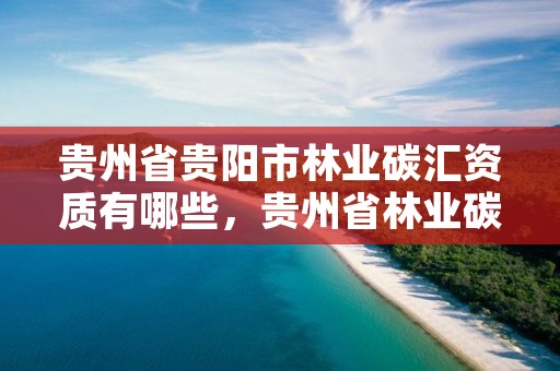贵州省贵阳市林业碳汇资质有哪些，贵州省林业碳汇公司有多少