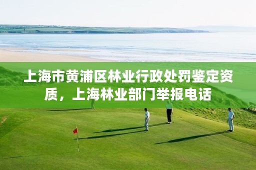 上海市黄浦区林业行政处罚鉴定资质,上海林业部门举报电话