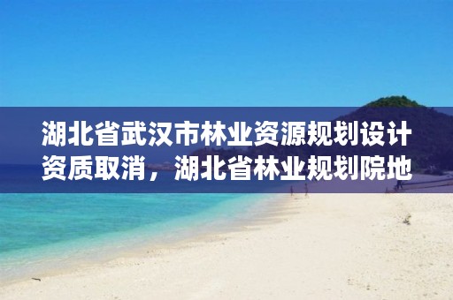 湖北省武汉市林业资源规划设计资质取消,湖北省林业规划院地址