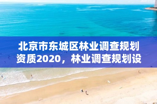北京市东城区林业调查规划资质2020，林业调查规划设计资质公示