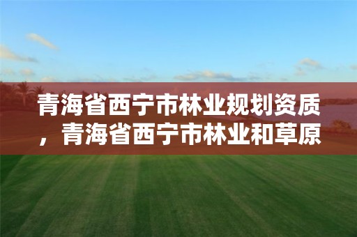 青海省西宁市林业规划资质，青海省西宁市林业和草原局