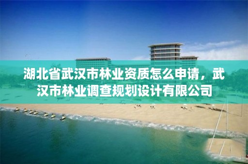 湖北省武汉市林业资质怎么申请,武汉市林业调查规划设计有限公司