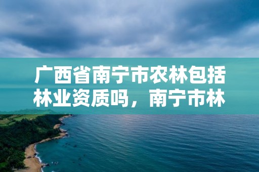 广西省南宁市农林包括林业资质吗，南宁市林业产业行业协会