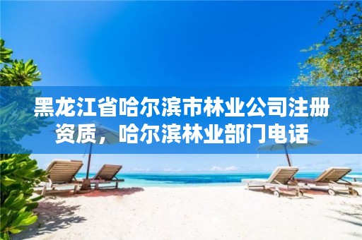 黑龙江省哈尔滨市林业公司注册资质，哈尔滨林业部门电话
