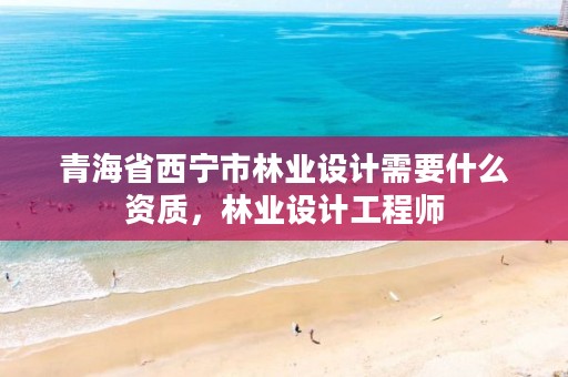 青海省西宁市林业设计需要什么资质,林业设计工程师