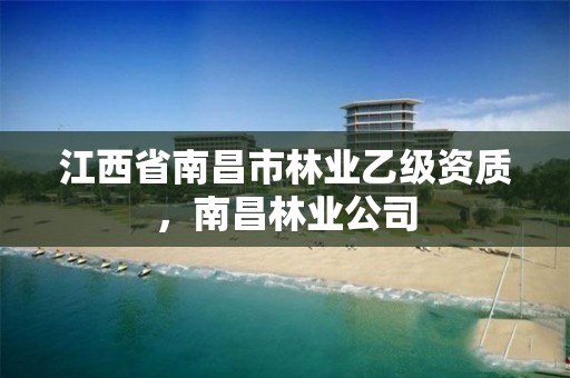 江西省南昌市林业乙级资质,南昌林业公司