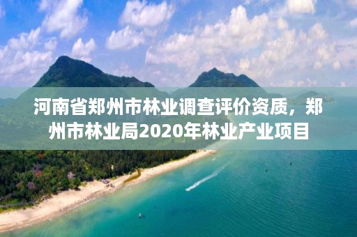 河南省郑州市林业调查评价资质，郑州市林业局2020年林业产业项目