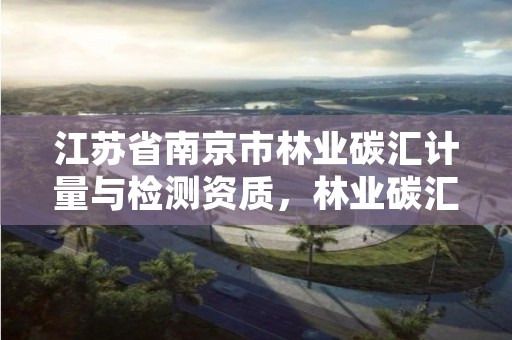 江苏省南京市林业碳汇计量与检测资质,林业碳汇计量检测体系