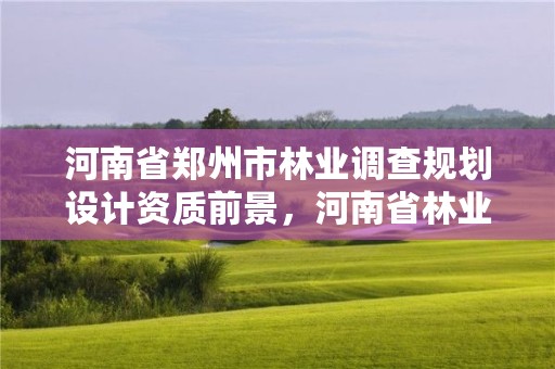 河南省郑州市林业调查规划设计资质前景,河南省林业调查规划院待遇怎么样