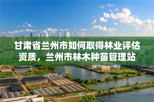 甘肃省兰州市如何取得林业评估资质,兰州市林木种苗管理站