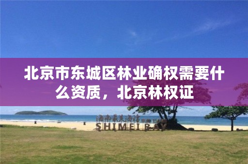 北京市东城区林业确权需要什么资质，北京林权证