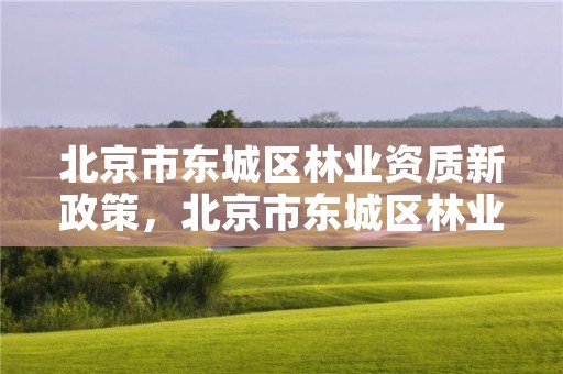 北京市东城区林业资质新政策，北京市东城区林业资质新政策公示