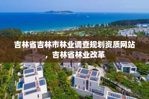 吉林省吉林市林业调查规划资质网站，吉林省林业改革