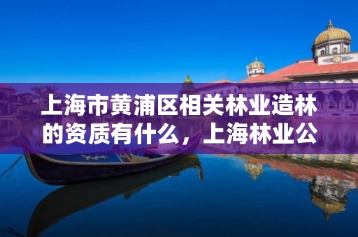 上海市黄浦区相关林业造林的资质有什么，上海林业公司