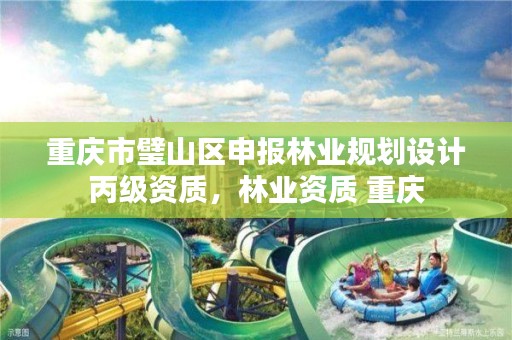 重庆市璧山区申报林业规划设计丙级资质,林业资质 重庆