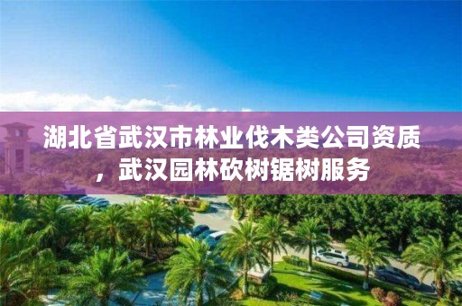 湖北省武汉市林业伐木类公司资质,武汉园林砍树锯树服务
