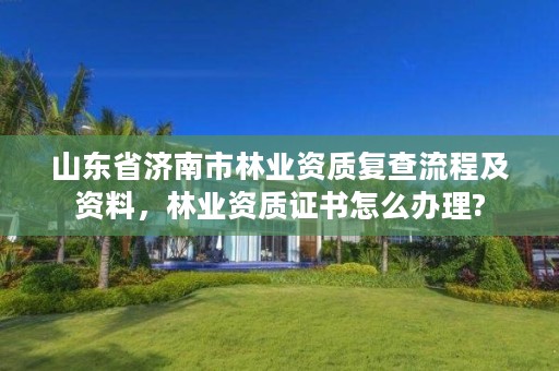 山东省济南市林业资质复查流程及资料,林业资质证书怎么办理?