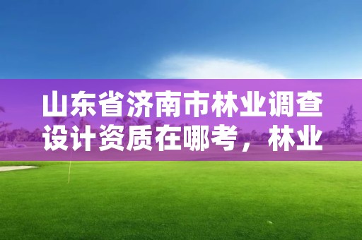 山东省济南市林业调查设计资质在哪考,林业调查设计公司介绍
