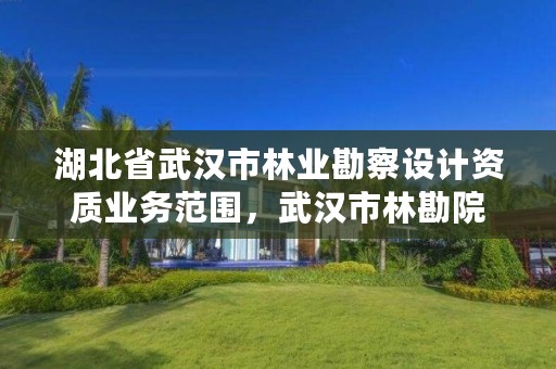 湖北省武汉市林业勘察设计资质业务范围,武汉市林勘院